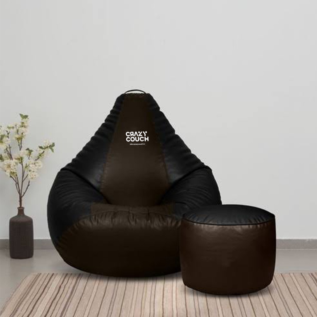 SXBCyan Faux Suede Leather Bean Bag Chairs Cover for Adults India | Ubuy