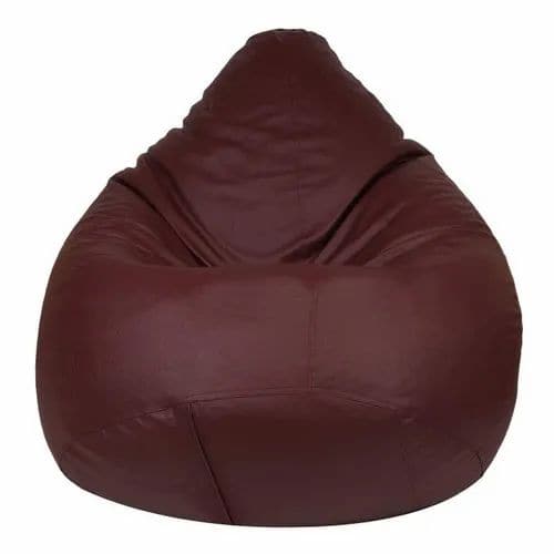 TUSA LIFESTYLE 4XL Faux Leather Bean Bag with Square Footrest (Black) -  AddMeCart